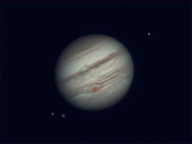 Jupiter + Monde Ganymed / Europa / Io