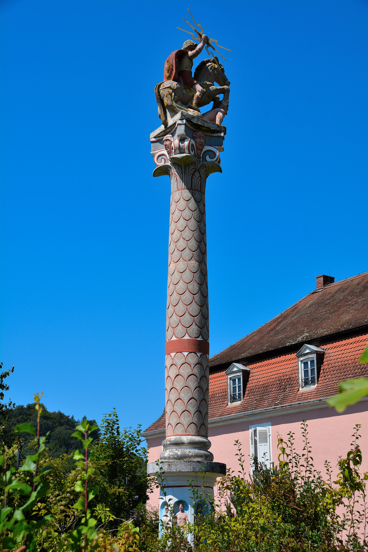 Jupiter Säule im Garten des Römer Museums Schwarzenacker Foto & Bild