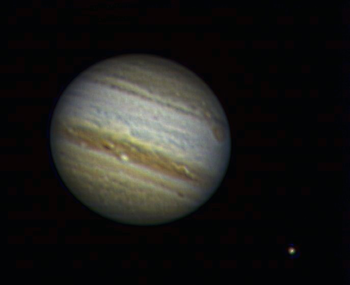 Jupiter und Ganymed am 21.09.2010 (Neubearbeitung)