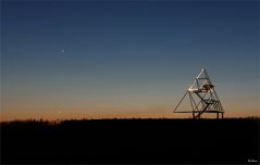 Jupiter und  Merkur am Tetraeder