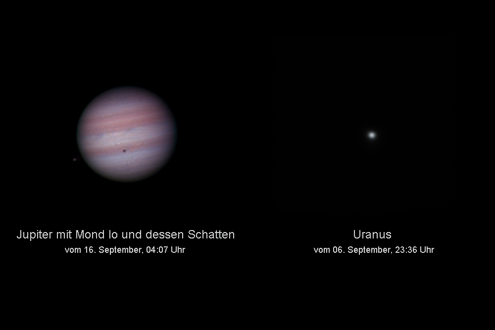 Jupiter und Uranus