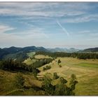 Jura Gebirge aus der sicht einer Drohne 