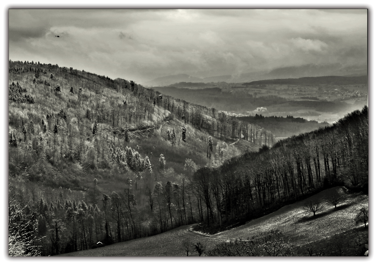 Juragebirge im Winter  