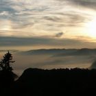 Jura(nebel)meer ohne Dinos, aber mit Halo und Nebensonne