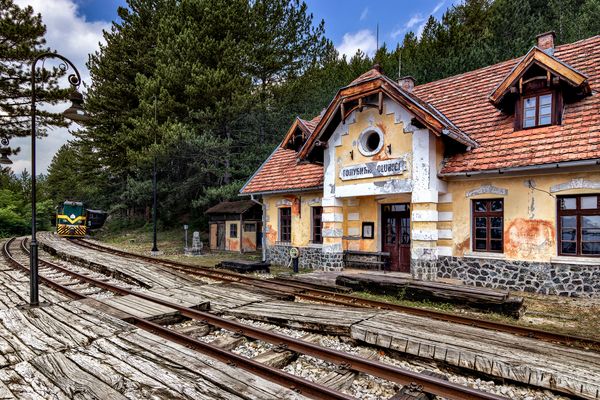 just a stop down the line