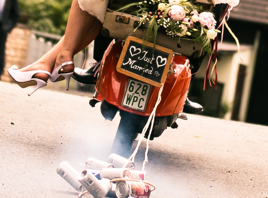 just married Foto & Bild | autos & zweiräder, hochzeit, zweiräder