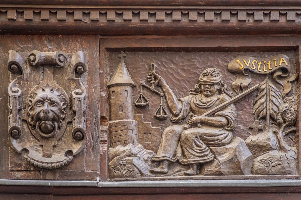 Justitia - Eickesches Haus in Einbeck/Nds.