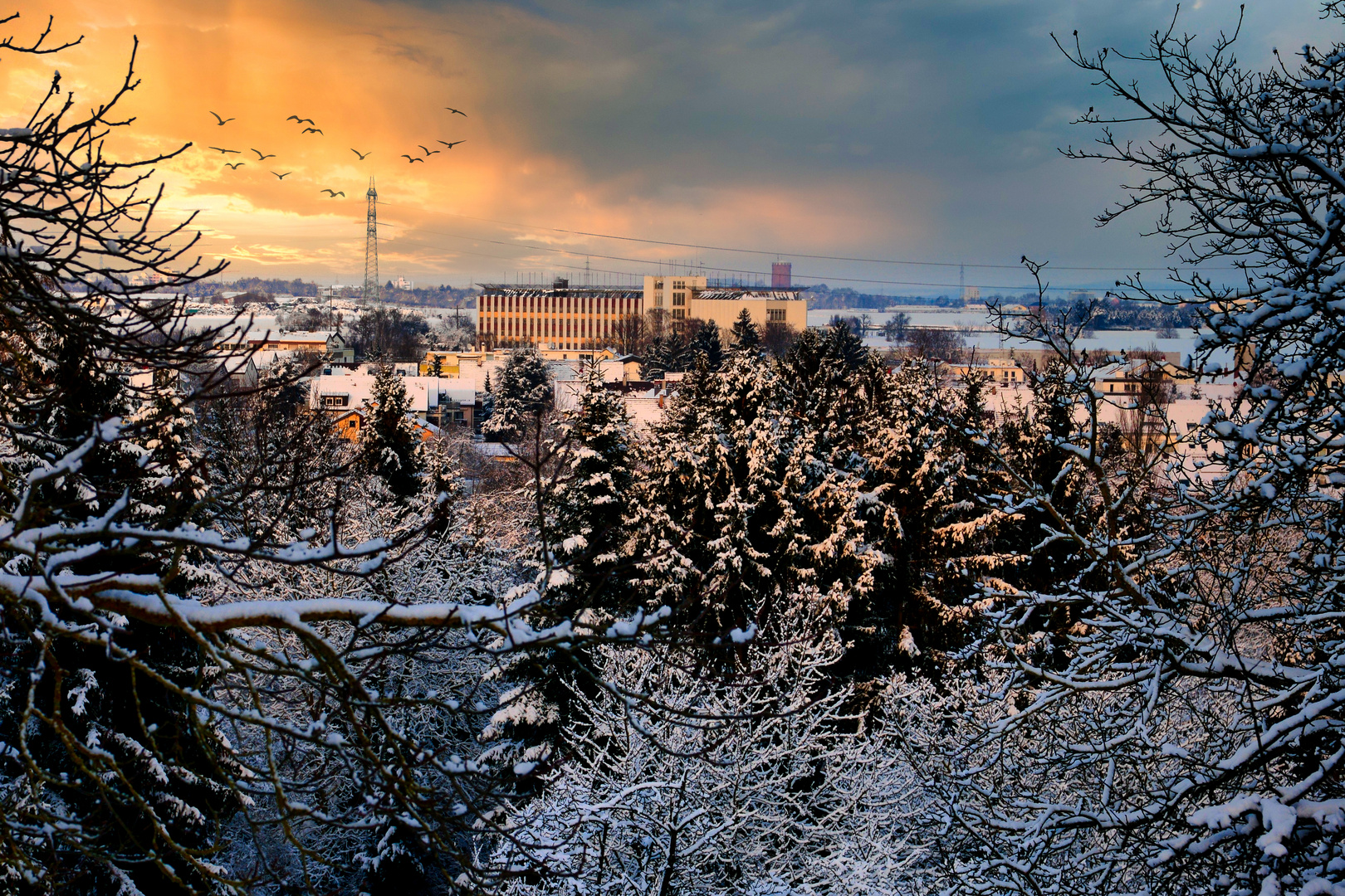 JVA Stammheim im Winter