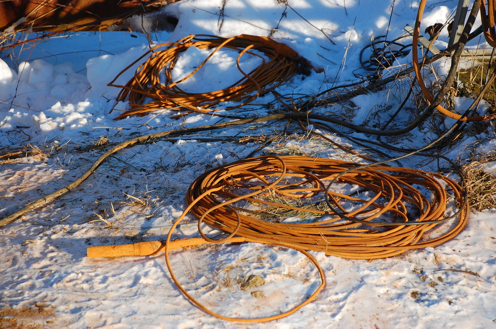 Kabel im Schnee