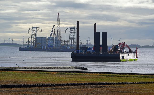 Kabelverlegung im Watt