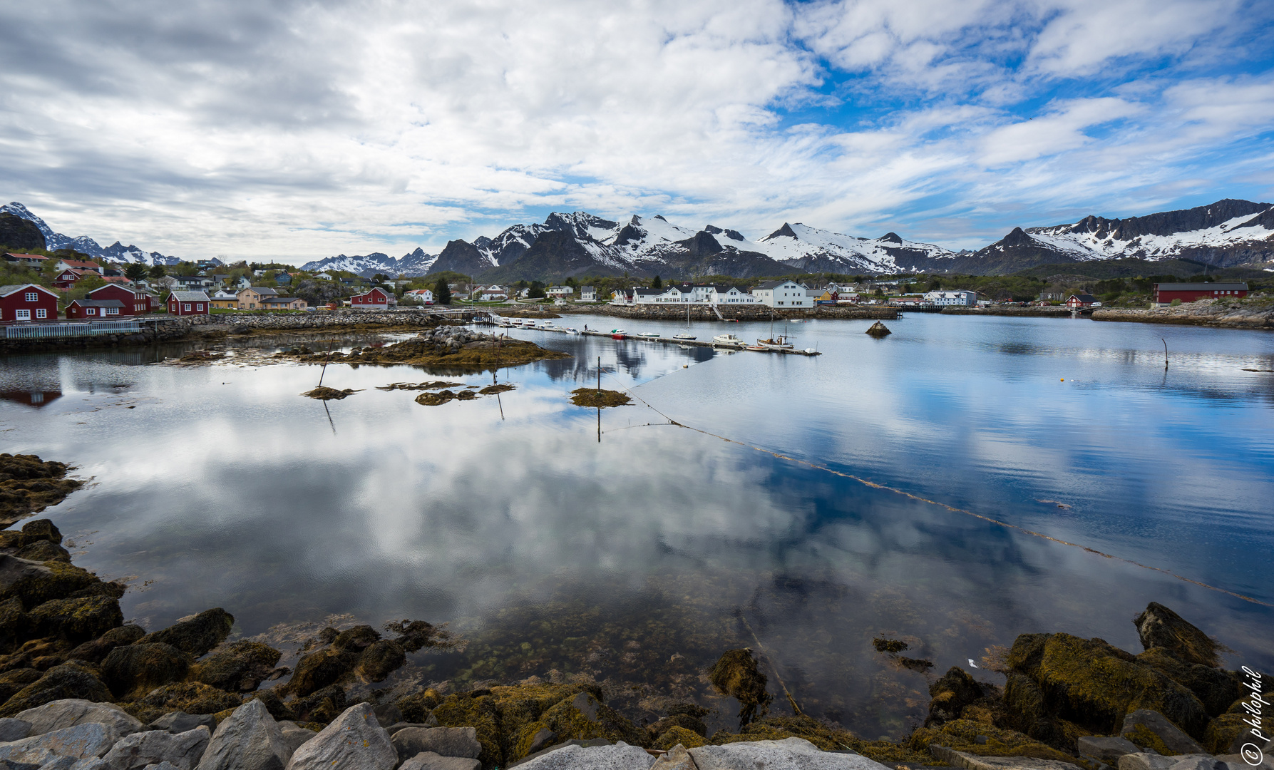 Kabelvåg gespiegelt