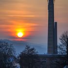 Kabelwerk Eupen in der Dämmerung