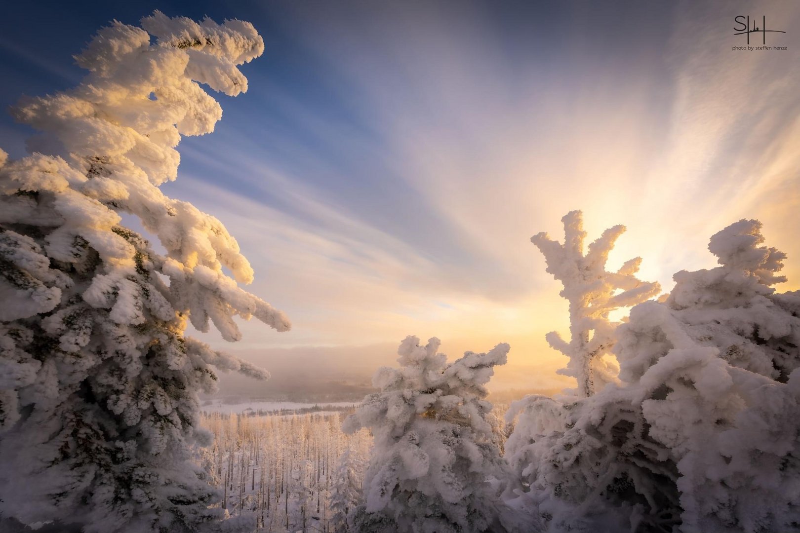 Kälte im Morgenlicht