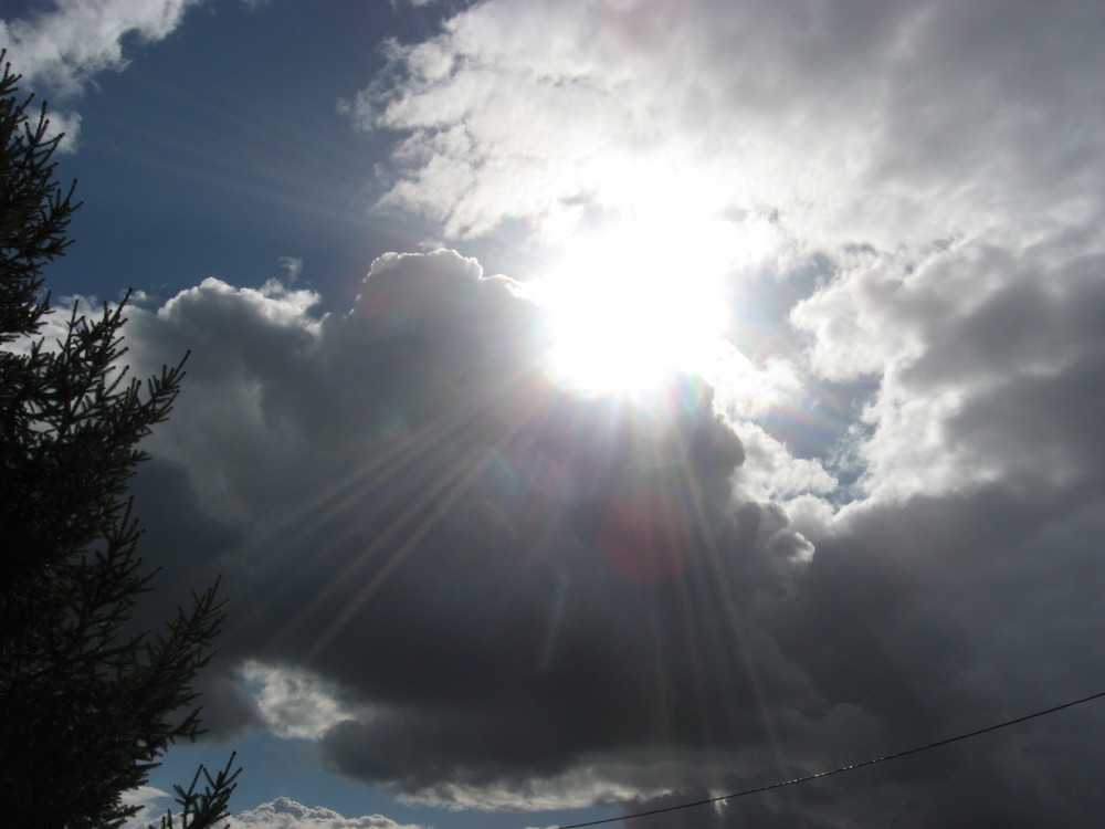 Kämpf kleine Sonne, kämpf - durchbrech die Wolken und sei frei.