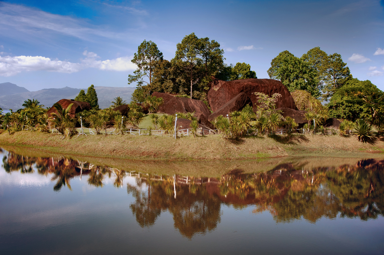 Kaeng Ahong the navel of Mekong river