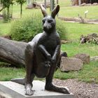 Känguru-Statue im Erfurter Zoopark