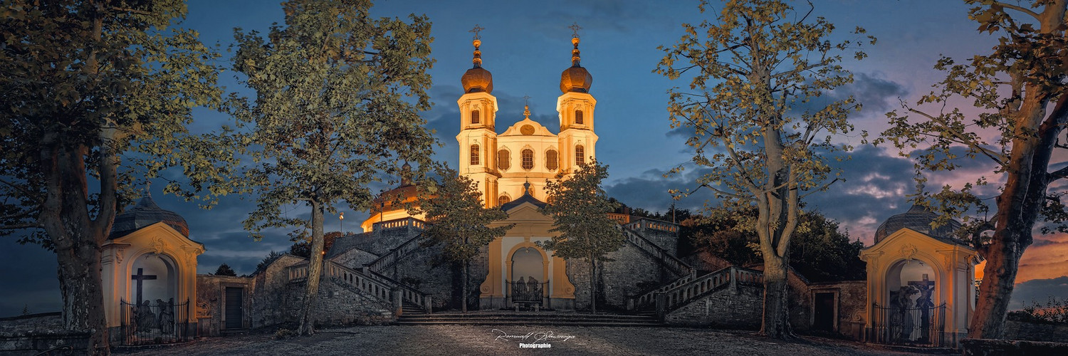 Käppele Würzburg Panorama bei Nacht