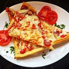 Käse-Pizza.