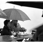 Kaffee im Regen