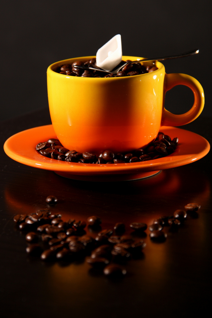 Kaffee in Orange
