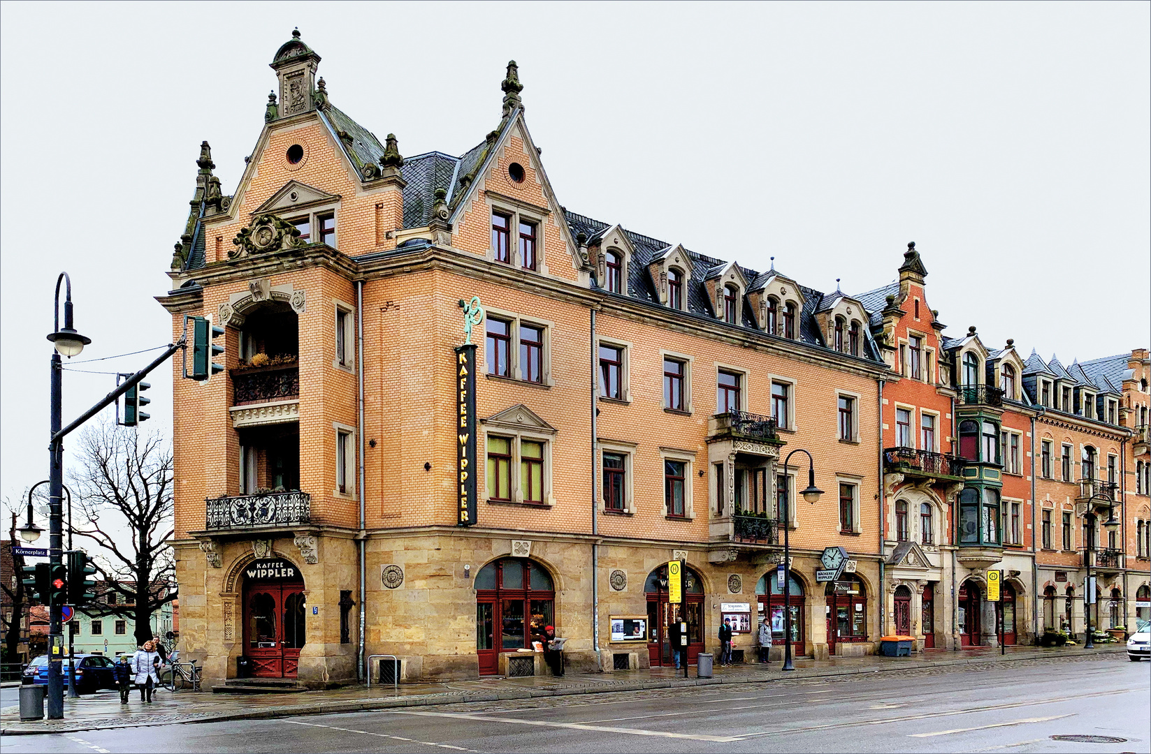 Kaffee Wippler Dresden Körnerplatz Foto & Bild dresden, architektur