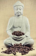 Kaffeebohnen Buddha