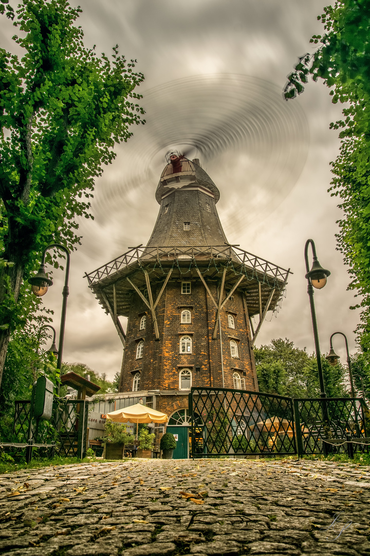 Kaffeemühle in Bewegung