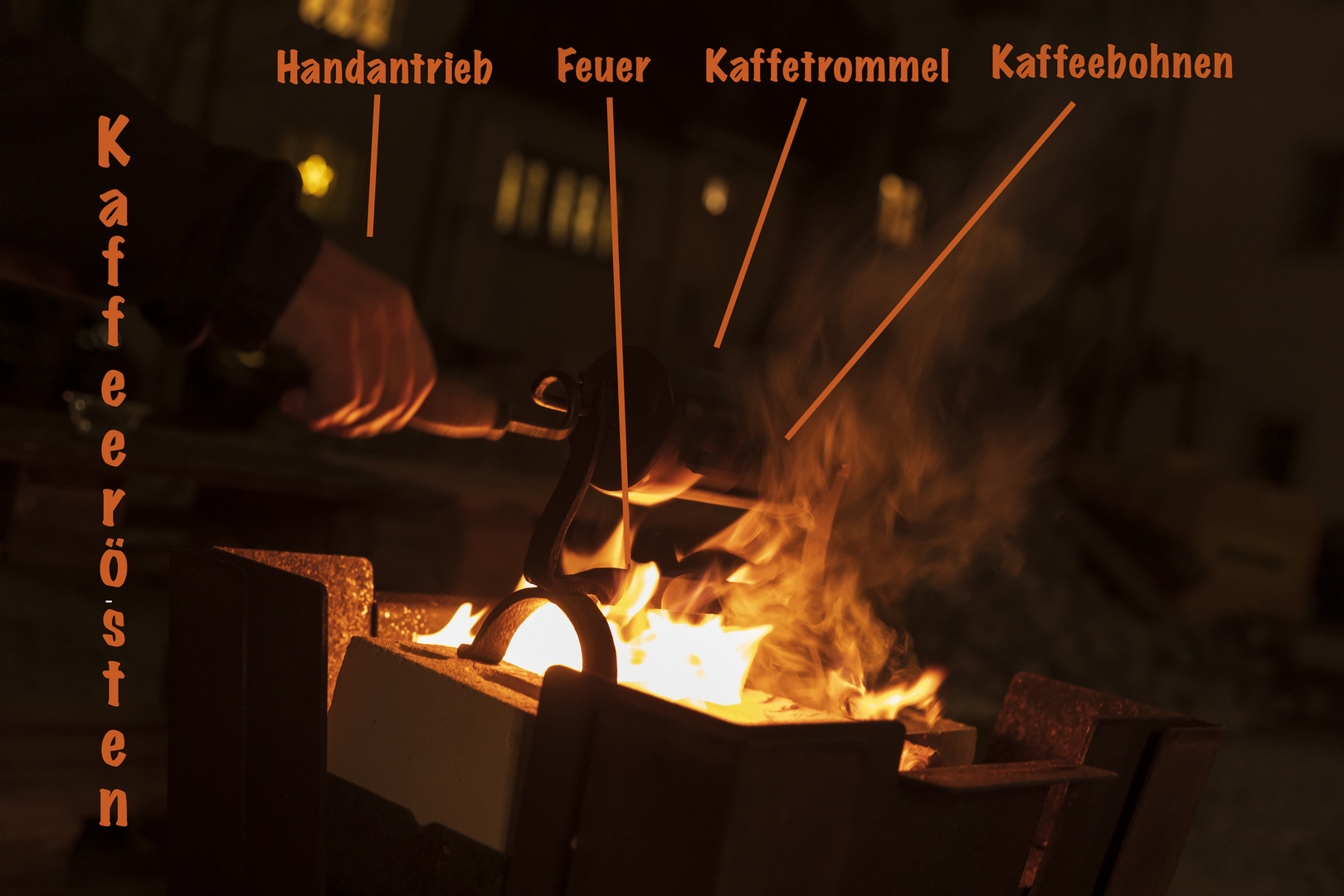 Kafferösten per Hand