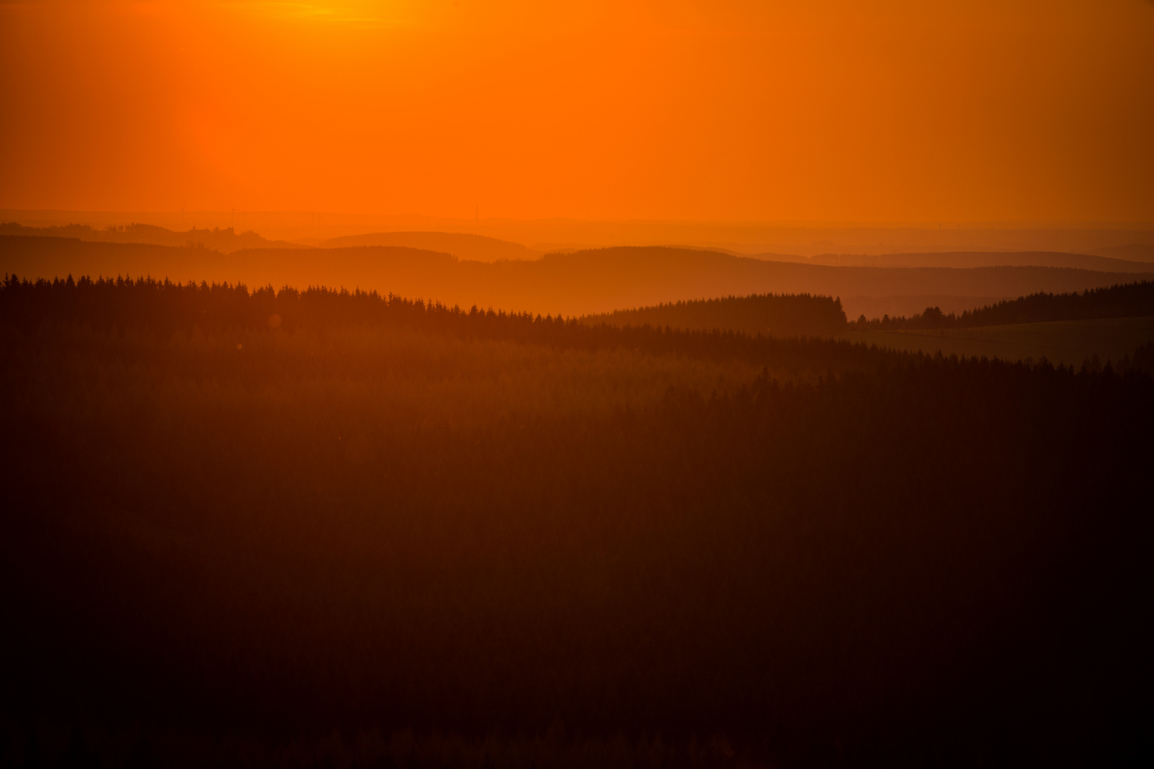 Kahleberg Sonnenuntergang