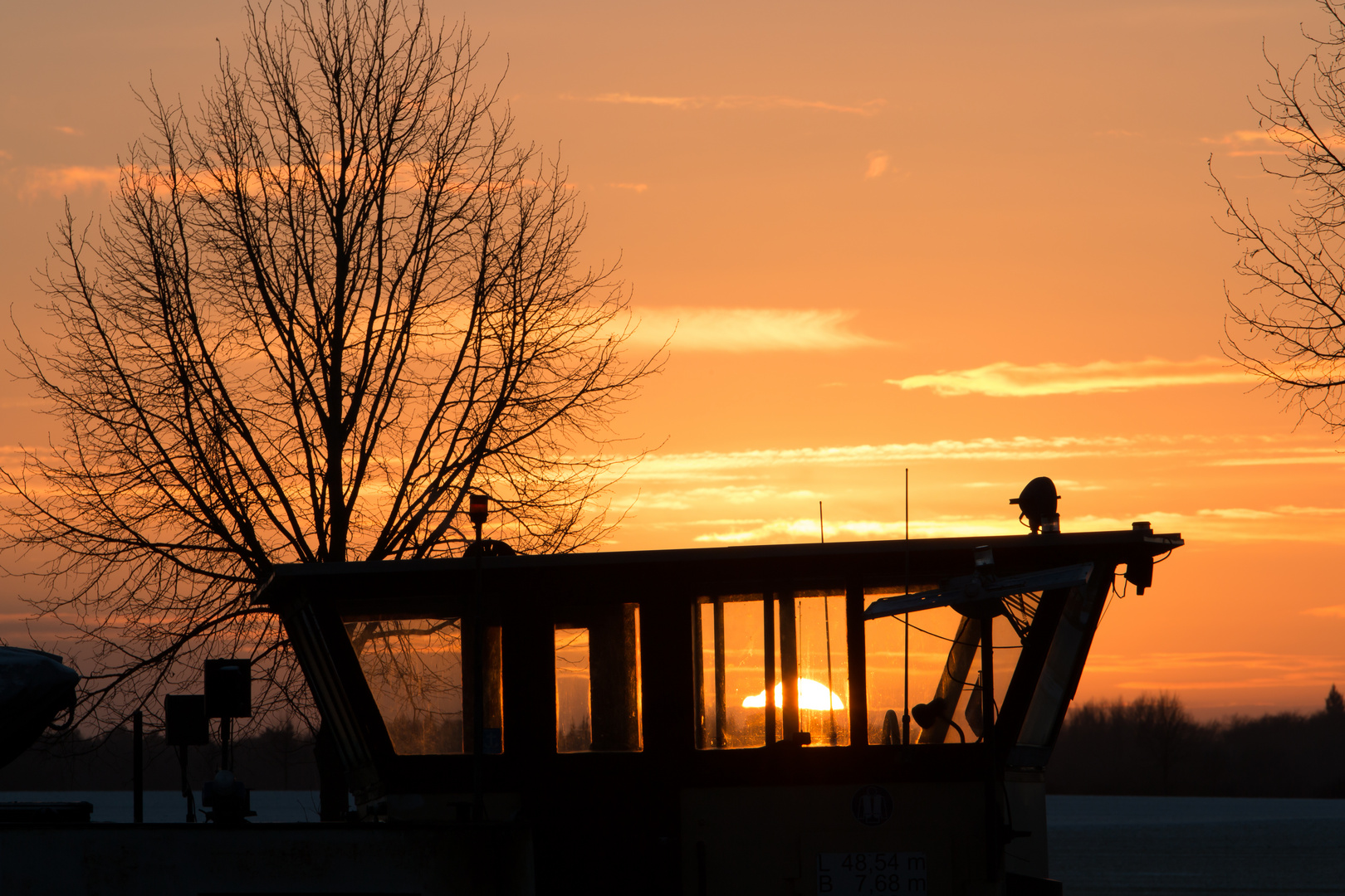 Kahn im Sonnenuntergang