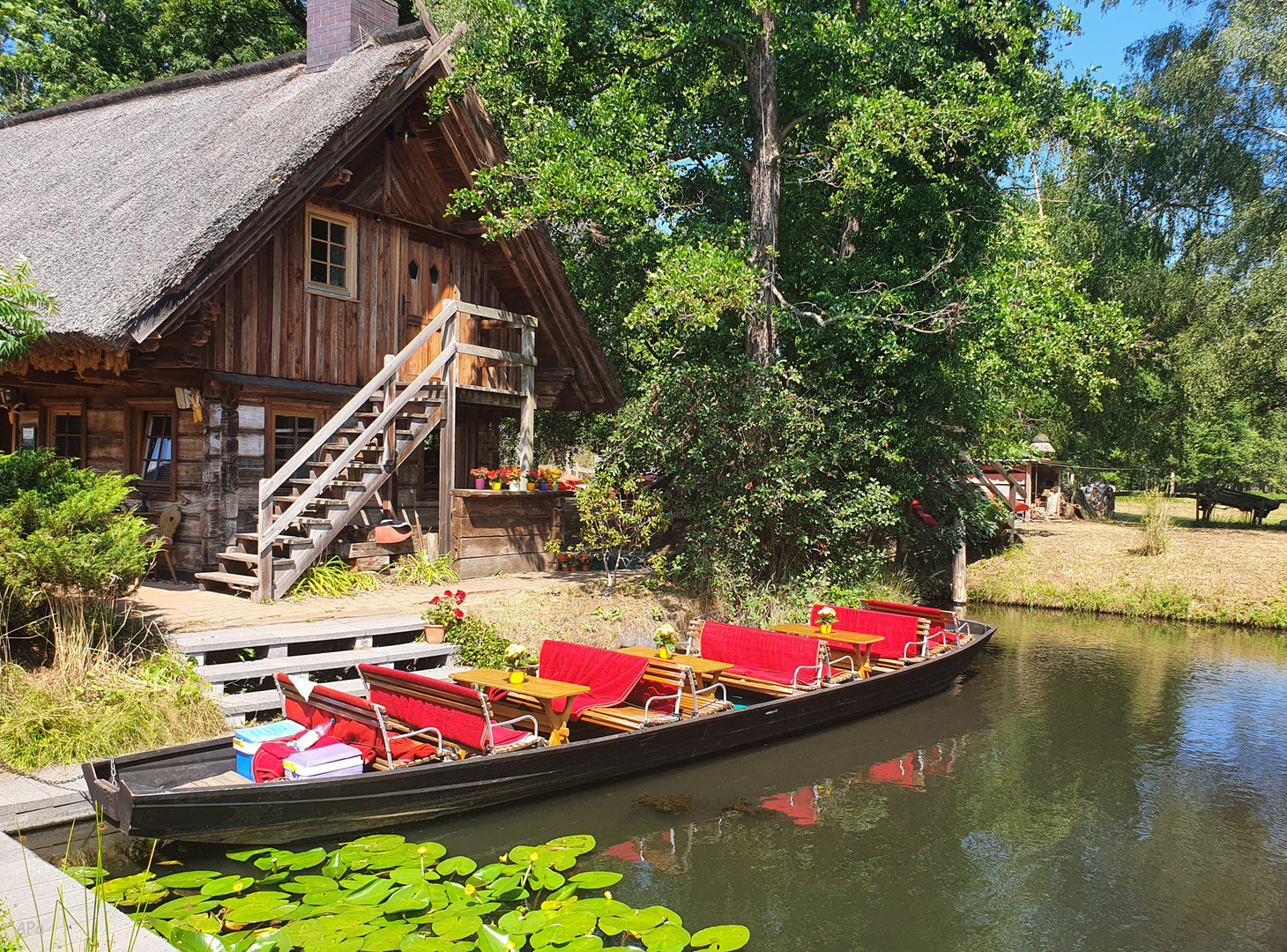 Kahn im Spreewald