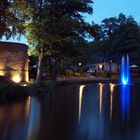 Kahnweiher in Wassenberg in der Dämmerung