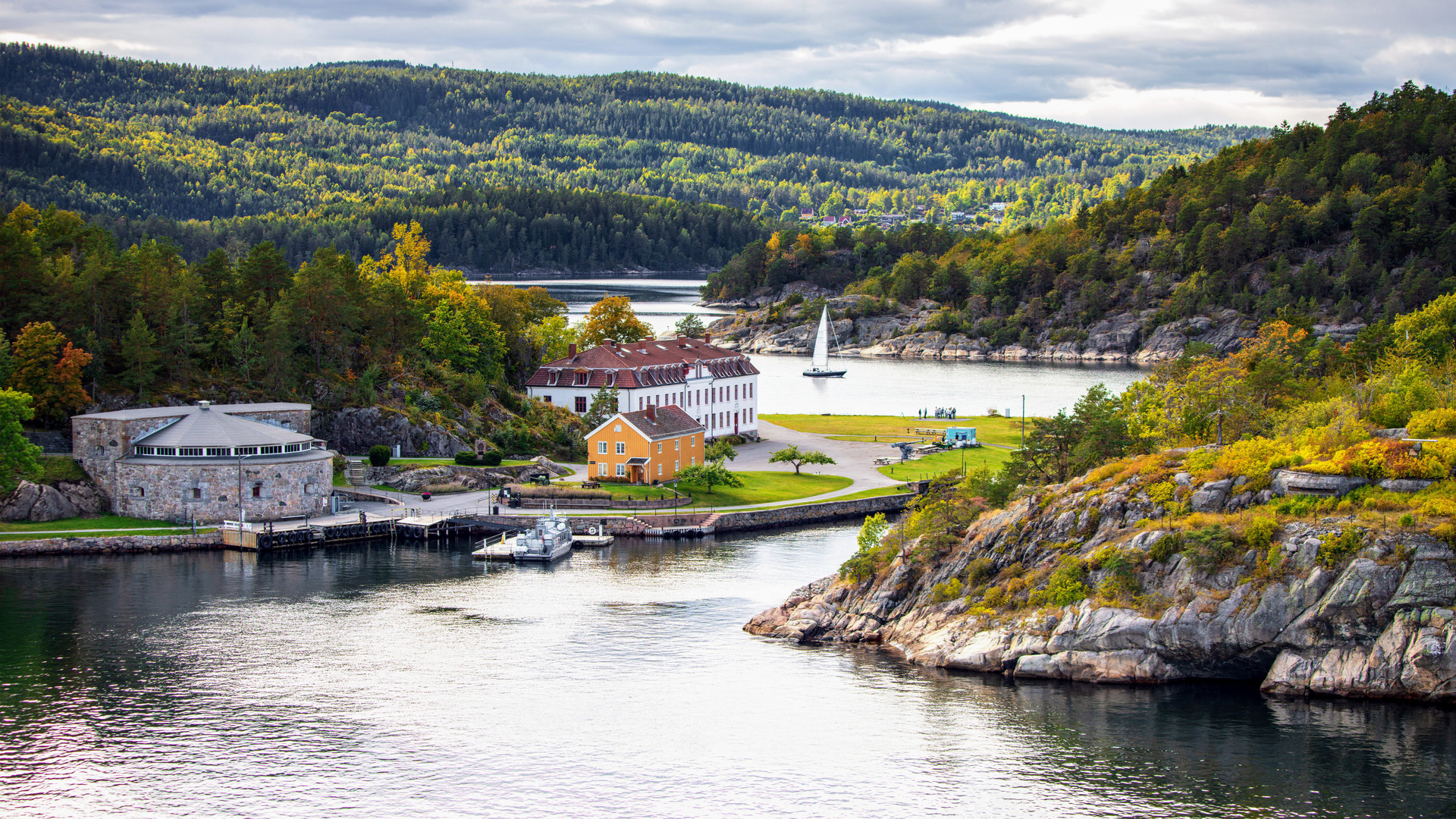 Kaholmen Inseln im Oslofjord Norwegen.