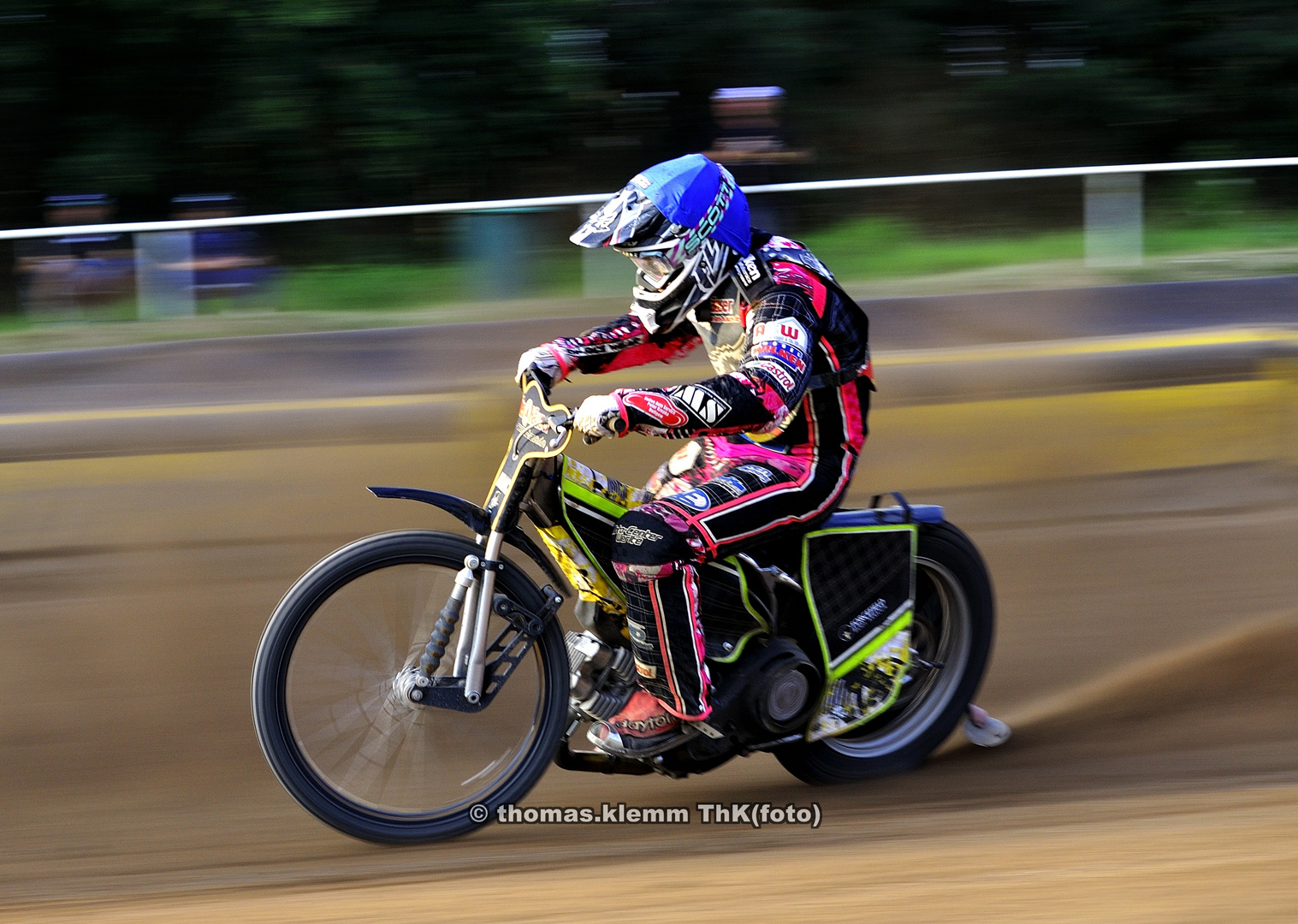 Kai Huckenbeck auf der Speedwaybahn Heidering Wittstock