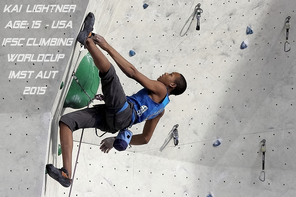 Kai Lightner - IFSC World Cup Semi-Finale IMST 31.07.2015 I