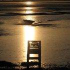 Kaiser Butjatha Stuhl am Strand von Dangast am Jadebusen