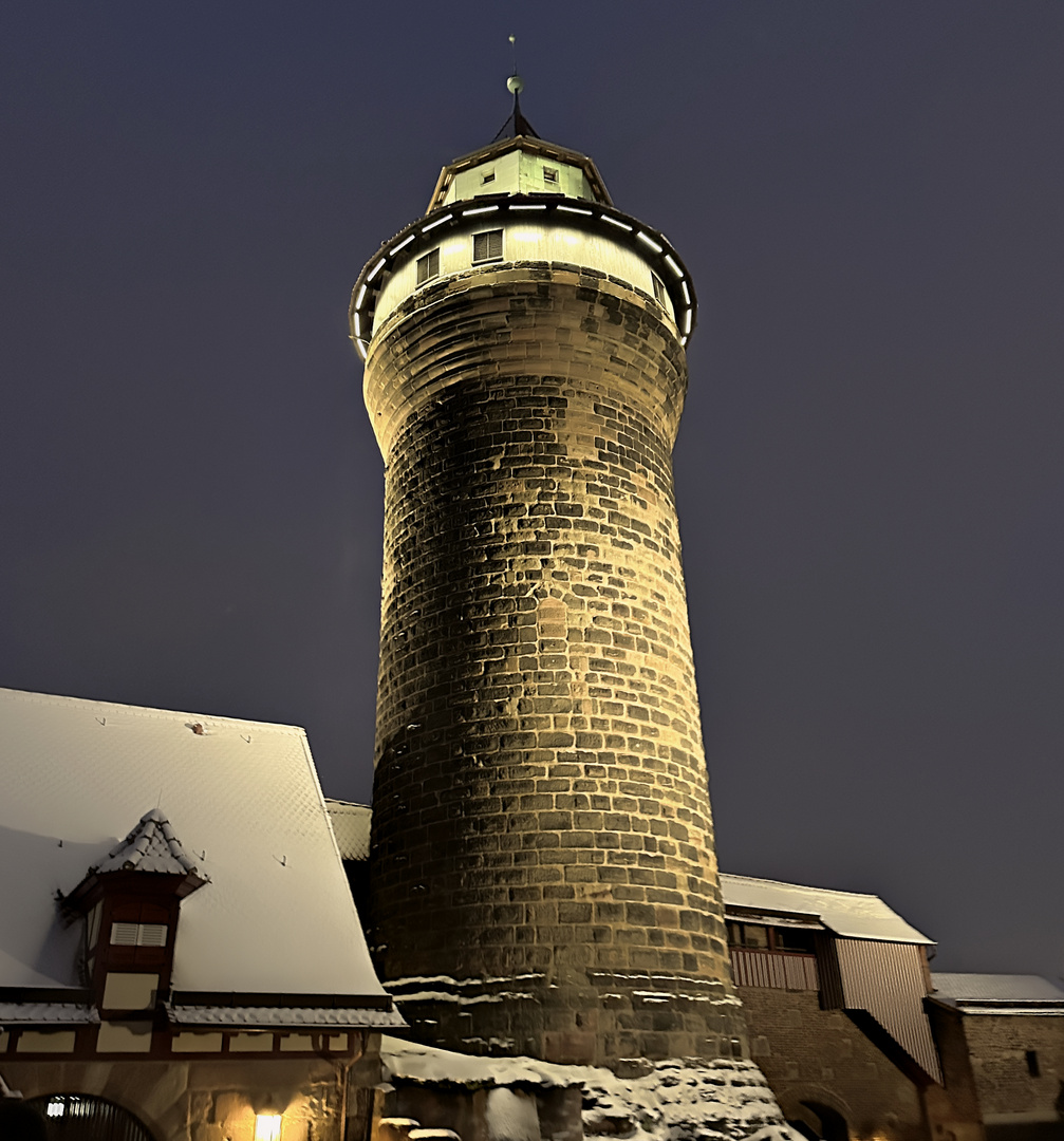 Kaiserburg Nürnberg in Winter 2023