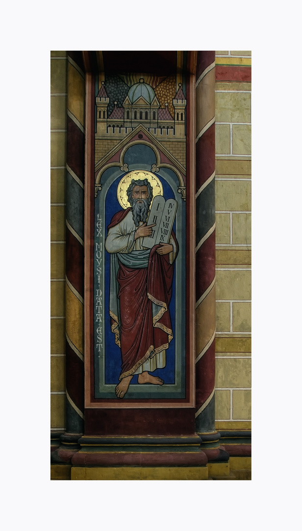 Kaiserdom " Wandmalerei, von Moses (19 Jht )