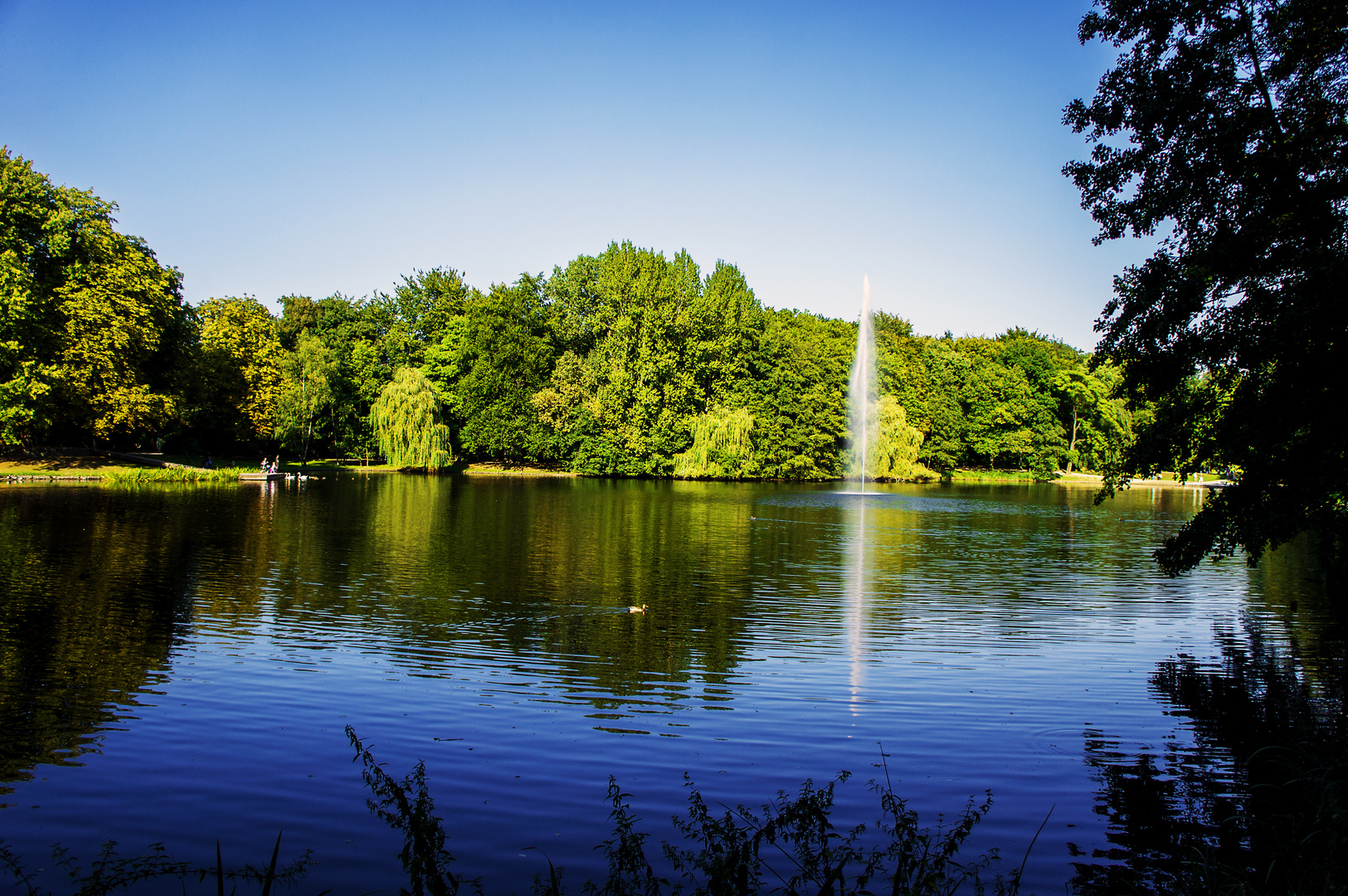 Kaisergarten Oberhausen See Foto & Bild landschaft, bach