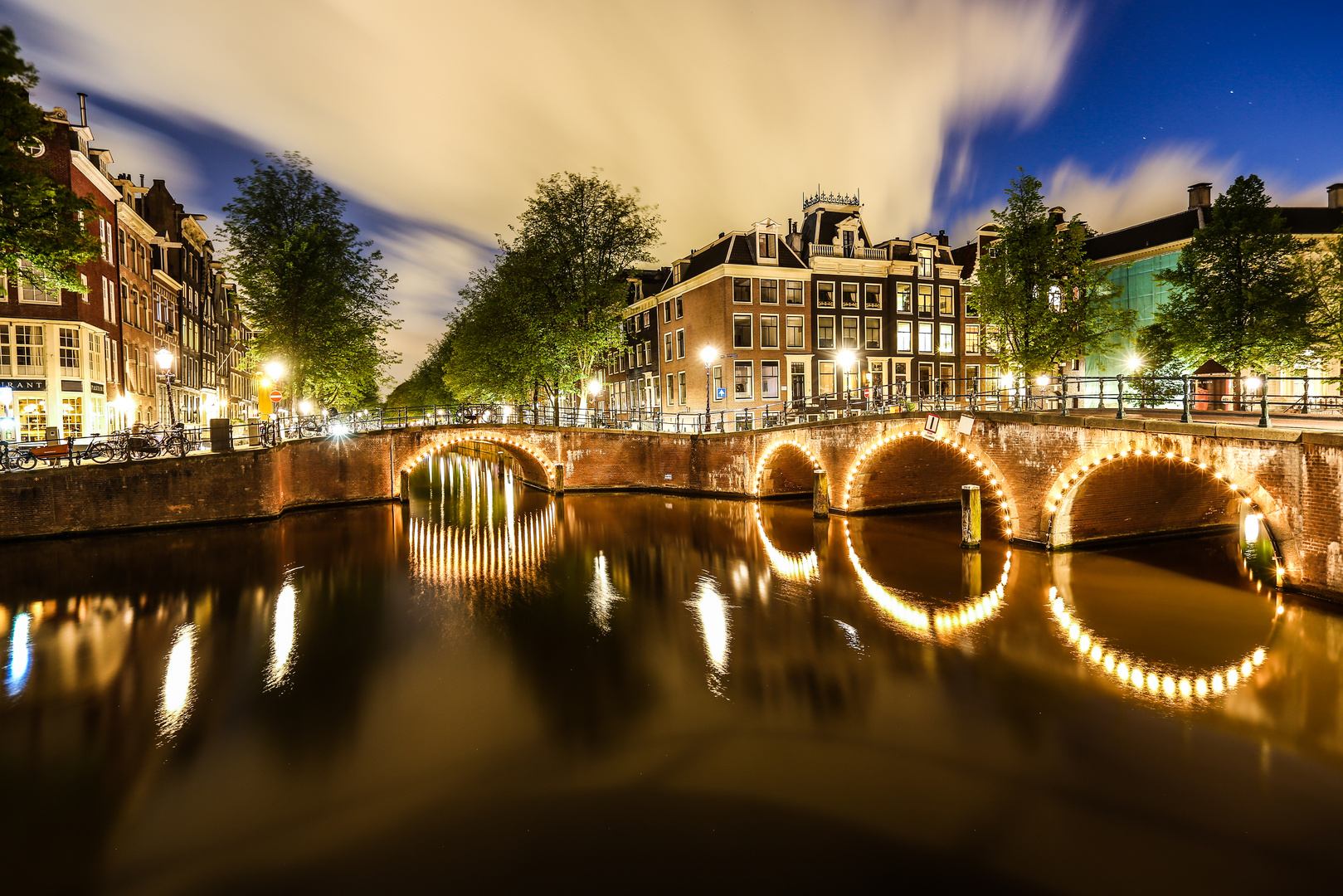 Kaisergracht bei Nacht