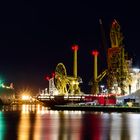 Kaiserhafen bei Nacht