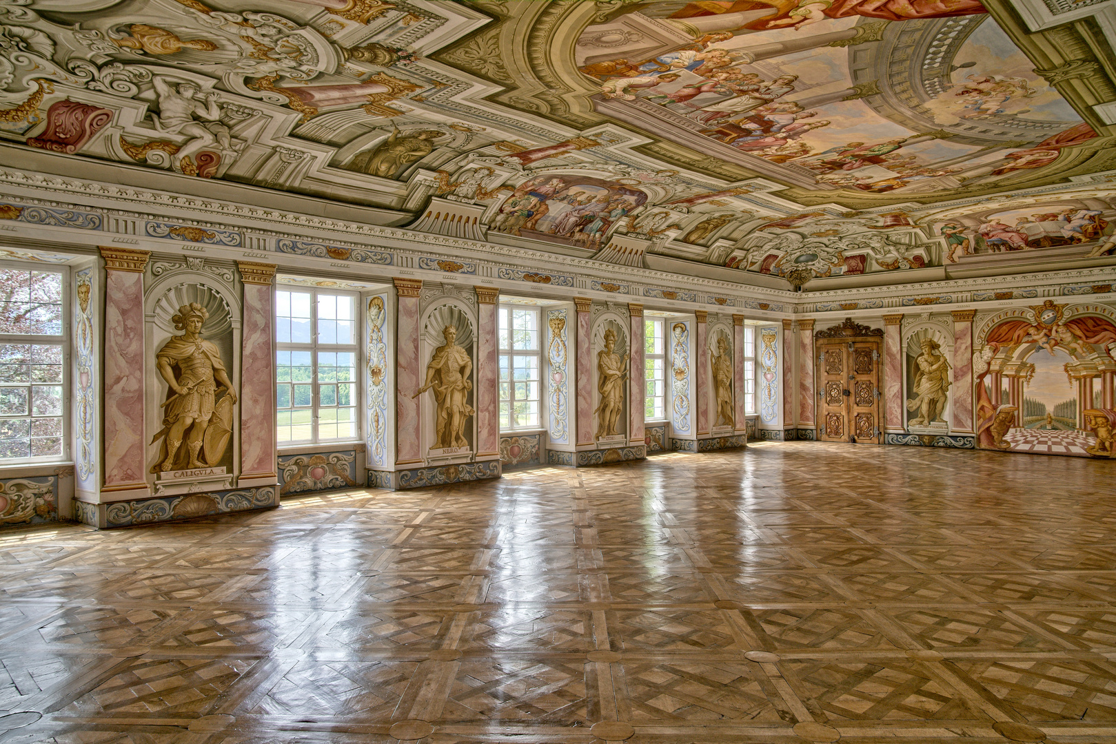 Kaisersaal im Augustiner Chorherrenstift auf Herrenchiemsee