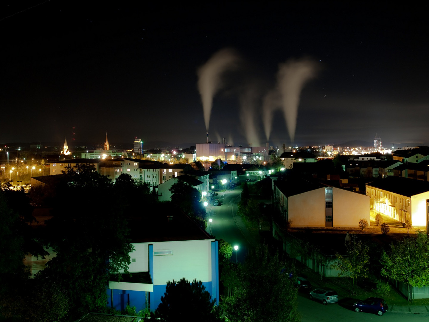 Kaiserslautern bei Nacht