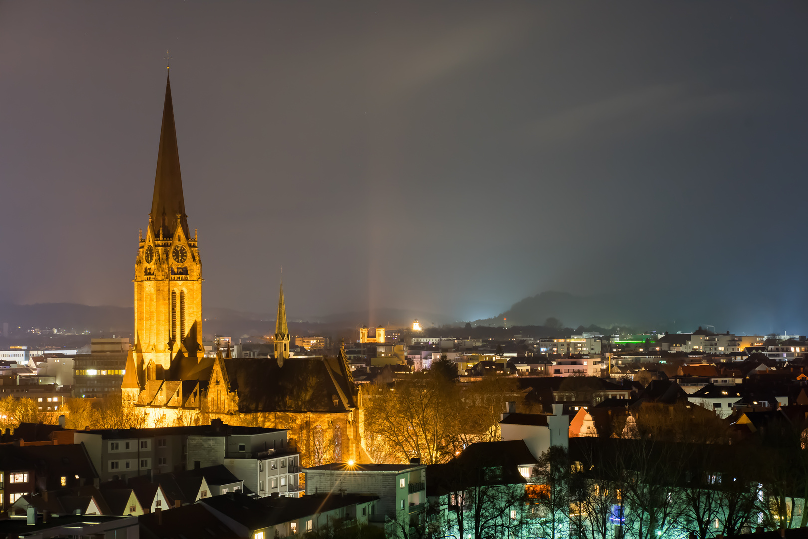 Kaiserslautern bei Nacht