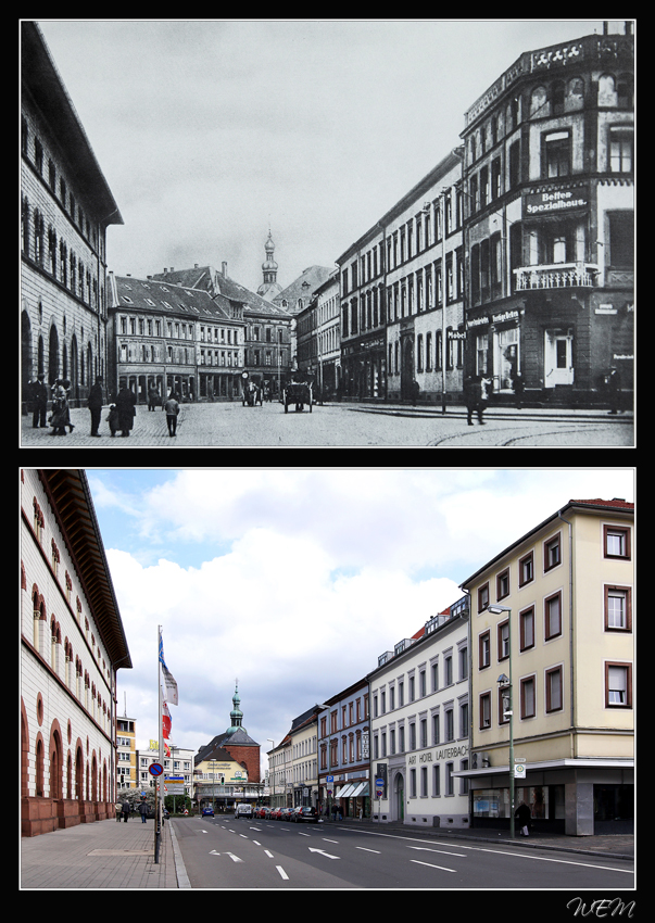 Kaiserslautern einst und heute - Fruchthallstraße