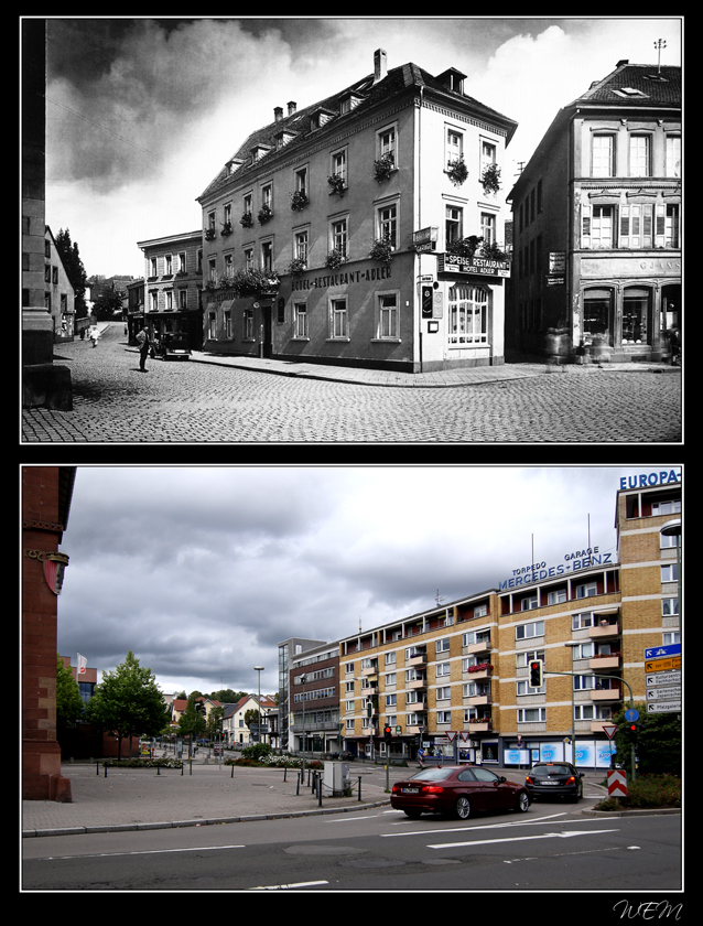 Kaiserslautern einst und heute - "Hotel-Restaurant-Adler"