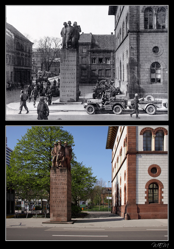 Kaiserslautern einst und heute - Stadtmitte