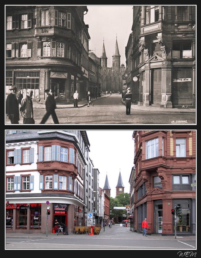 Kaiserslautern einst und heute - Untere Marktstraße