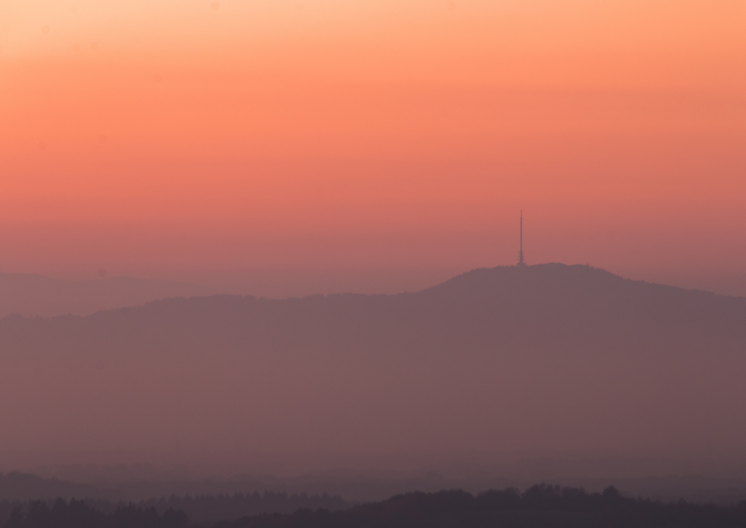 Kaiserstuhl nach Sonnenuntergang