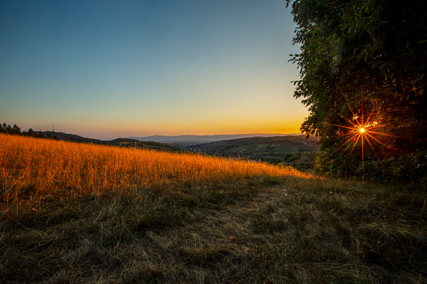 Kaiserstuhl Sonnenuntergang Aug2020